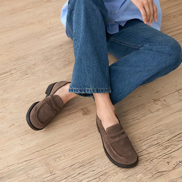 Paul Green Loafer Soft Suede Earth