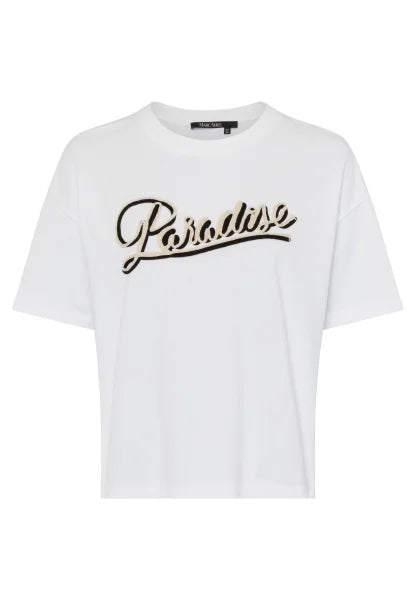 Marc Aurel T-shirt with "Paradise" embroidery