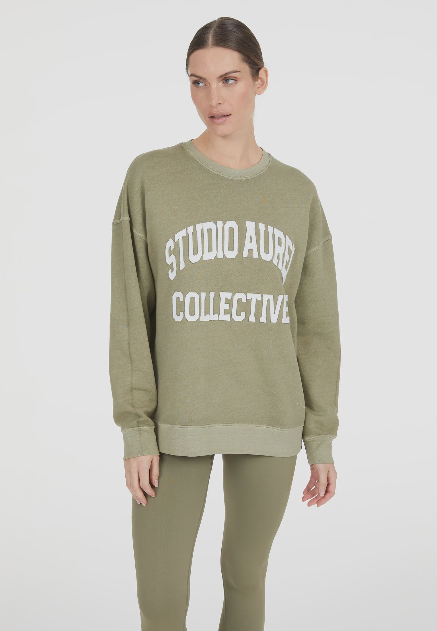 Marc Aurel Sweatshirt with logo appliqué