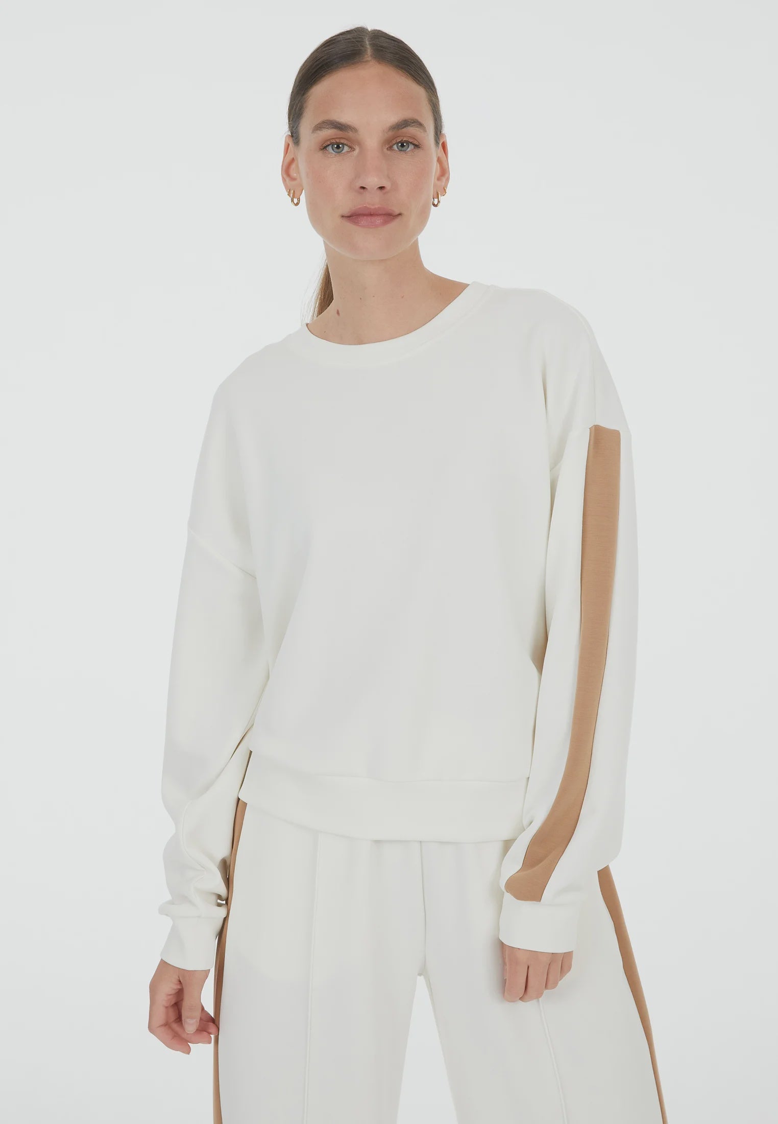 Marc Aurel Sweatshirt w contrasting stripe