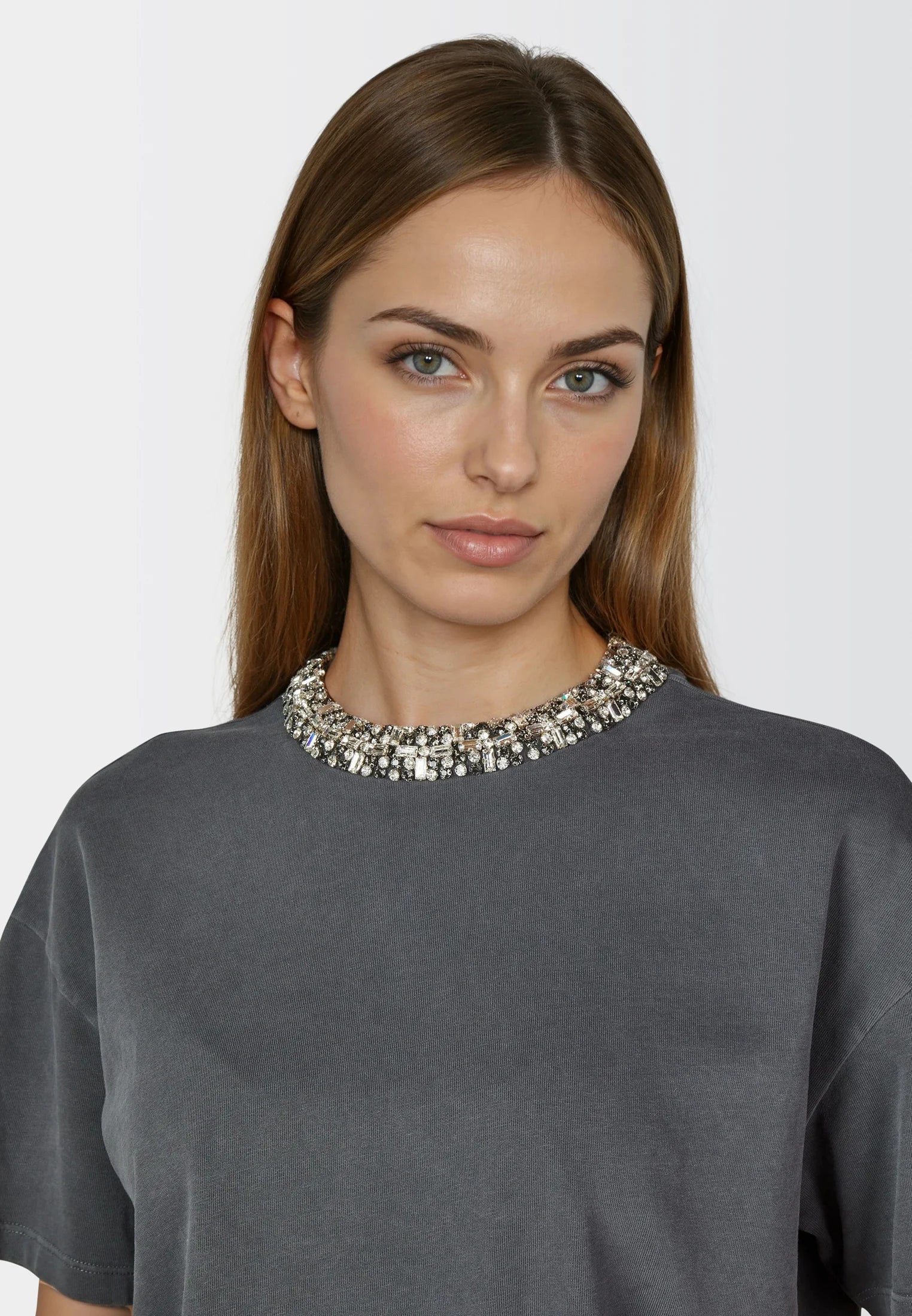 Marc Aurel T-shirt sequins and embroidery