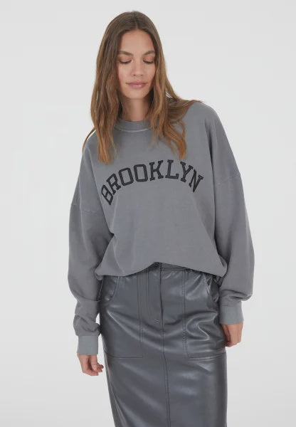 Marc Aurel Sweat dress with Brooklyn appliqué