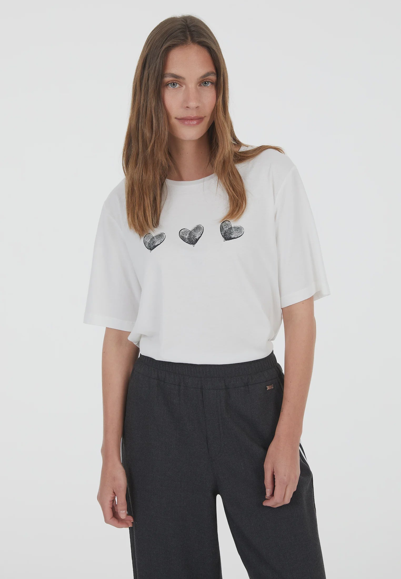 Marc Aurel T-shirt with heart print