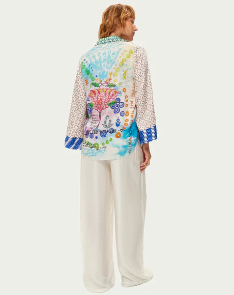 Me369 Mia Runic Whisper String Tie Blouse