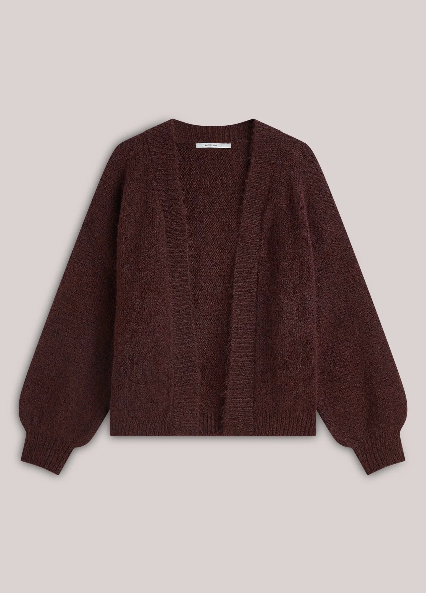 Summum Soft cardigan with puff sleeves