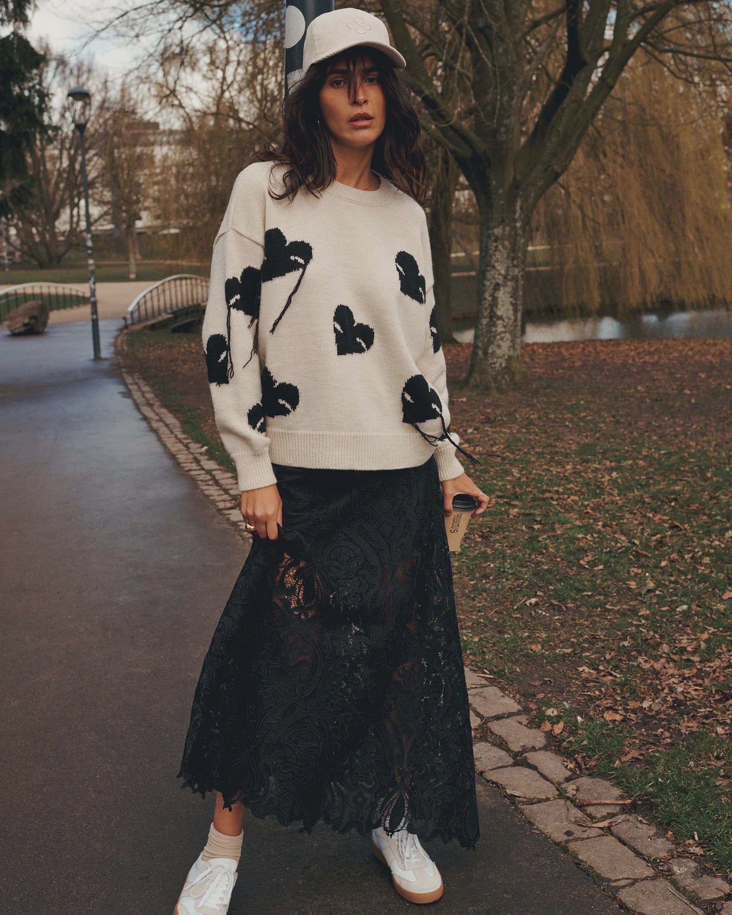 Summum Boyfriend jumper with hearts