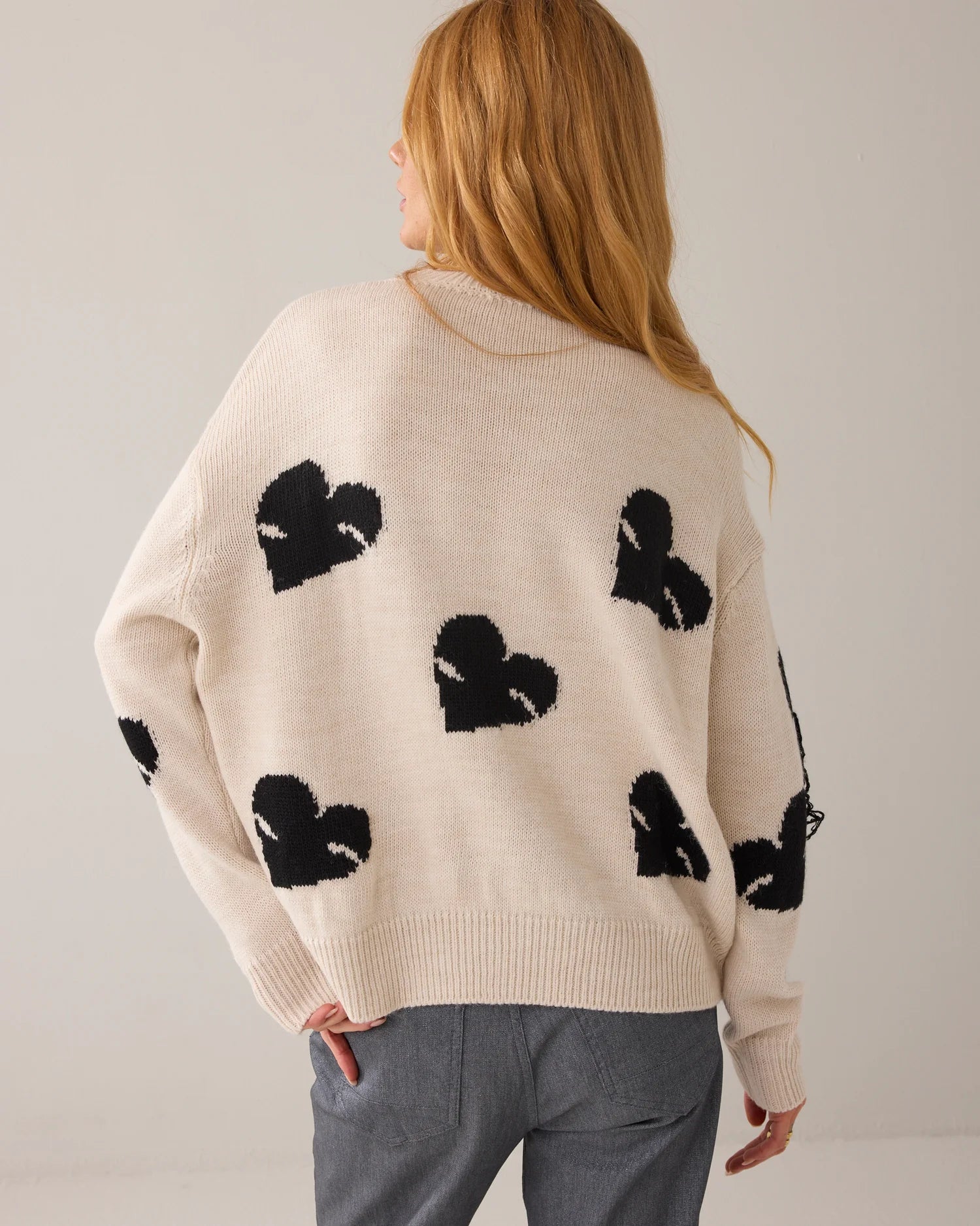 Summum Boyfriend jumper with hearts