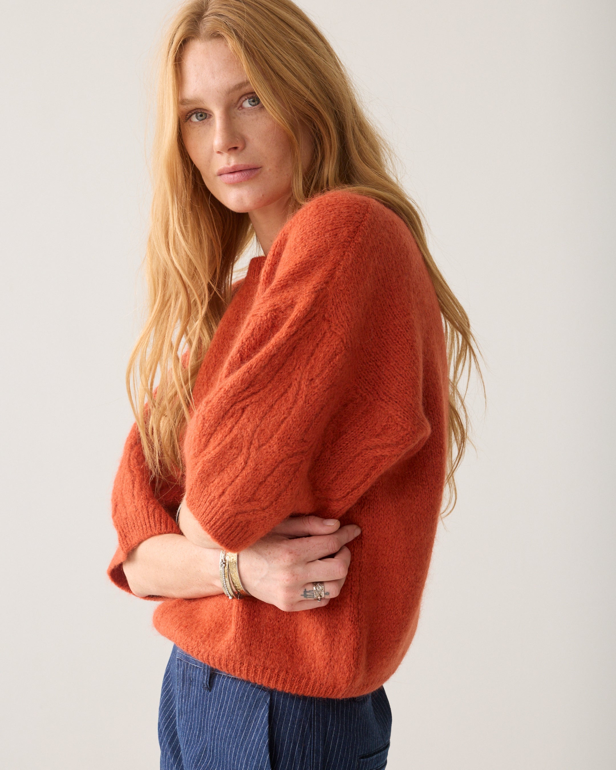 Summum Boxy jumper in an Italian mohair blend