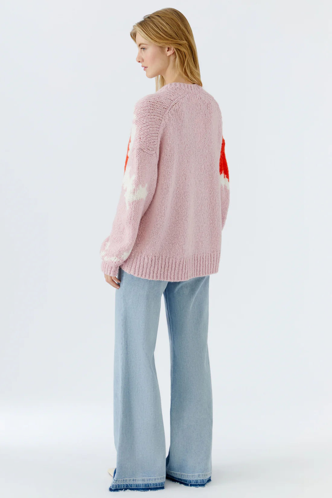 OUI Pullover Rose Red