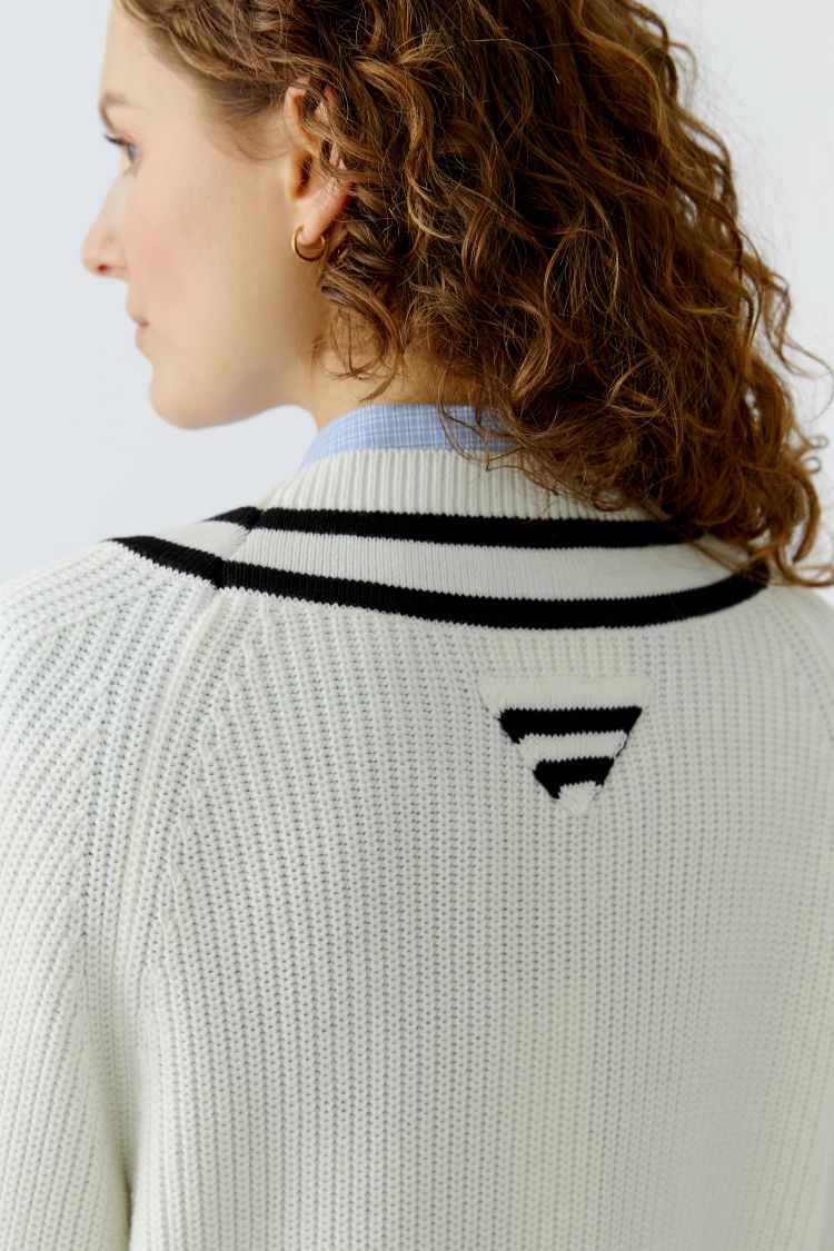 OUI Pullover - white black
