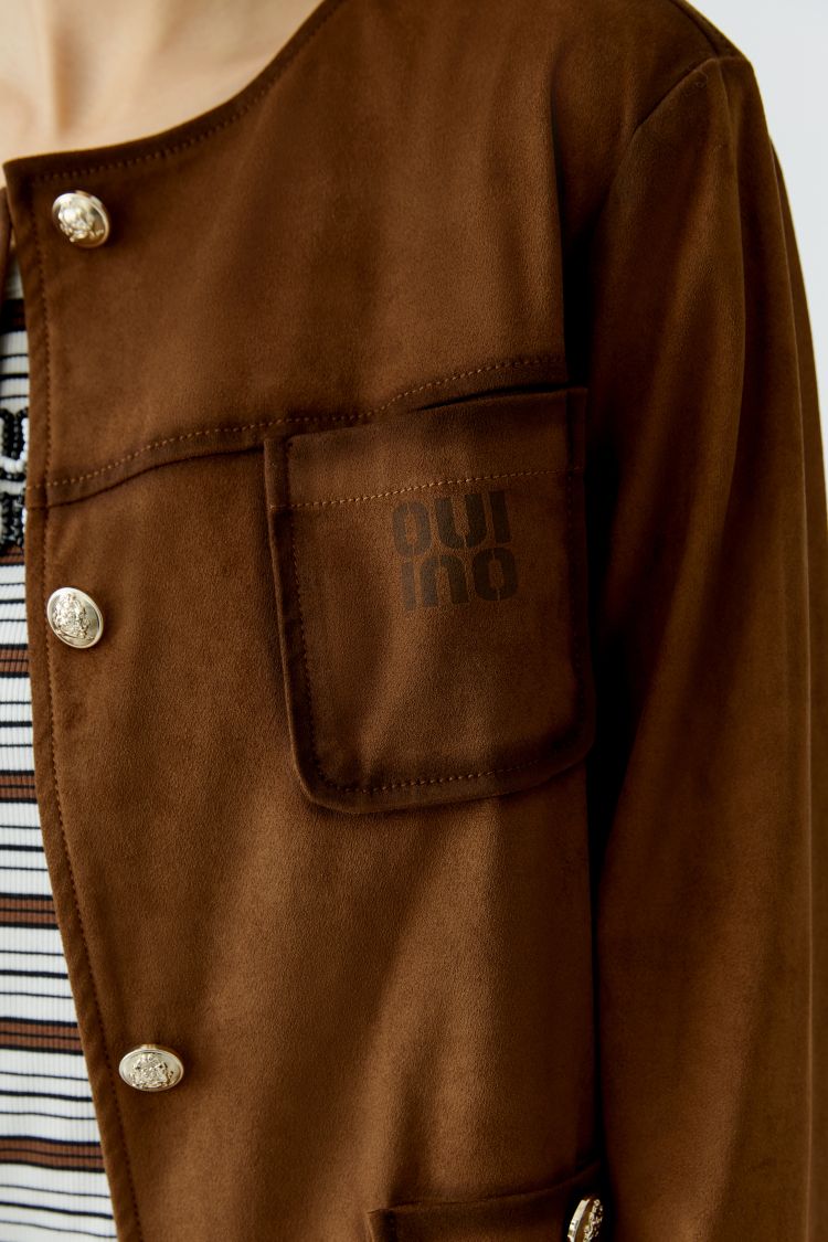 OUI Jacket - fondue fudge