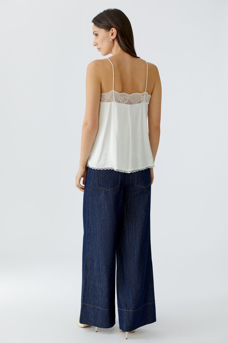 OUI Spaghetti top - gardenia