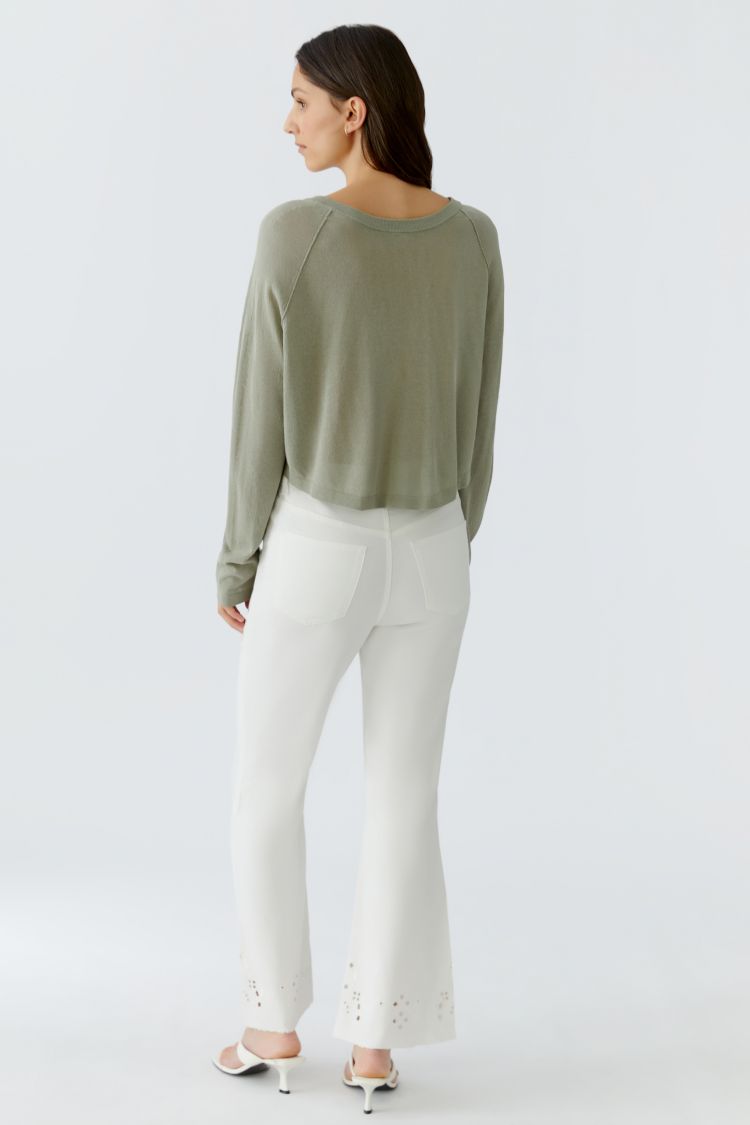 OUI Knit jacket - seagrass