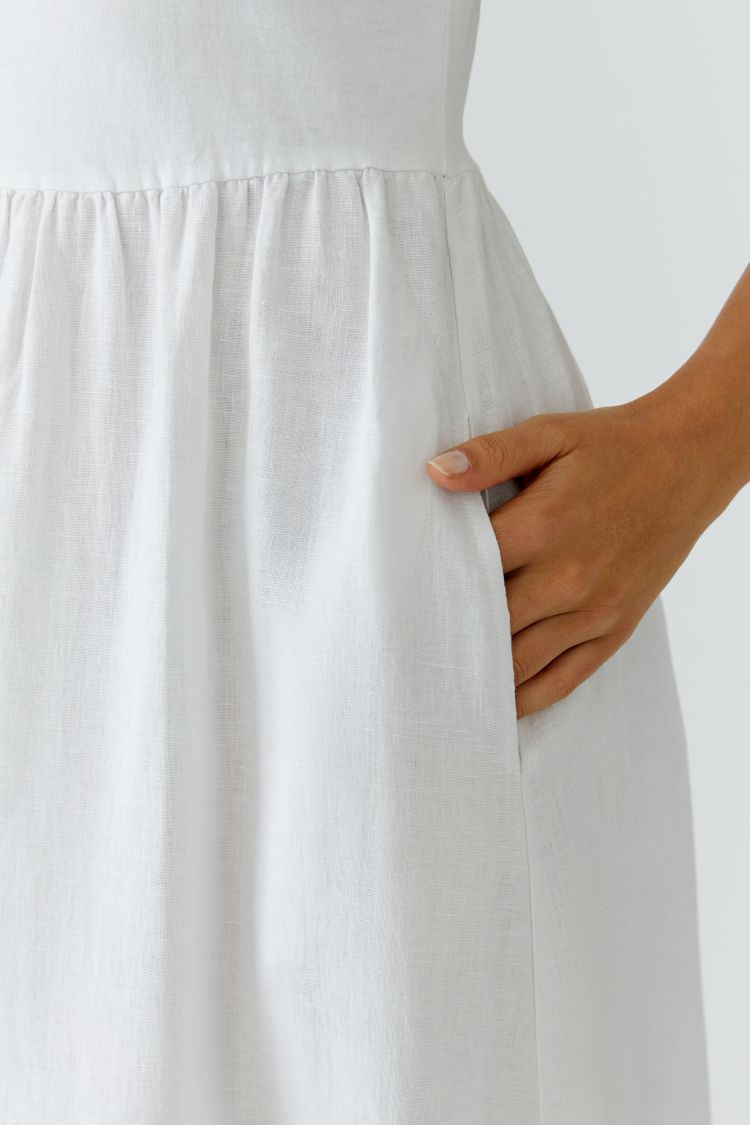 OUI Midi dress - optic white
