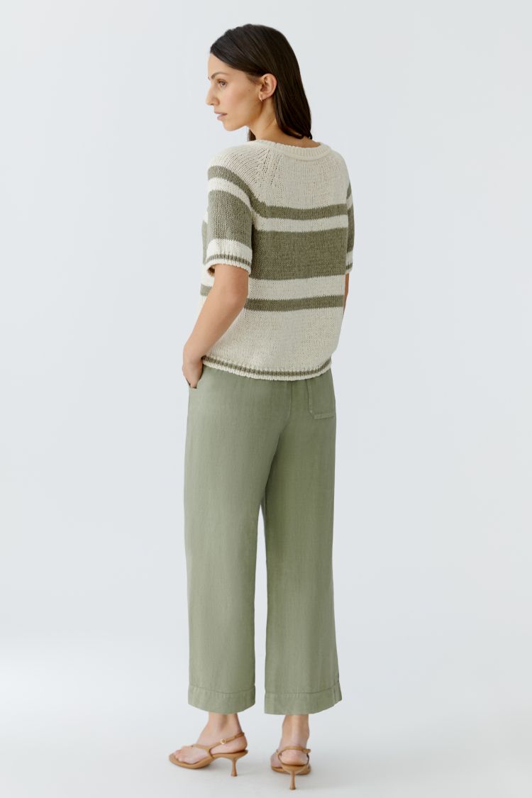 OUI pullover - white green