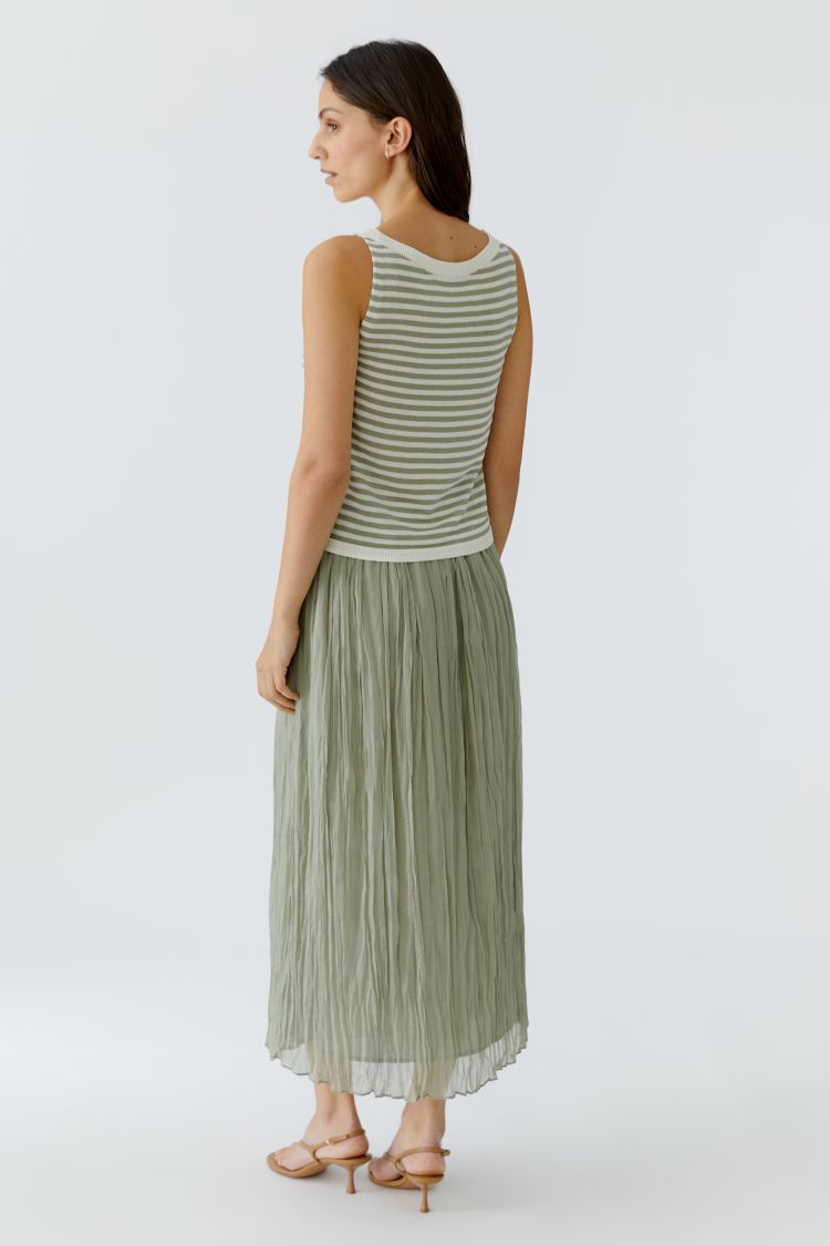 OUI Knitted top - white green