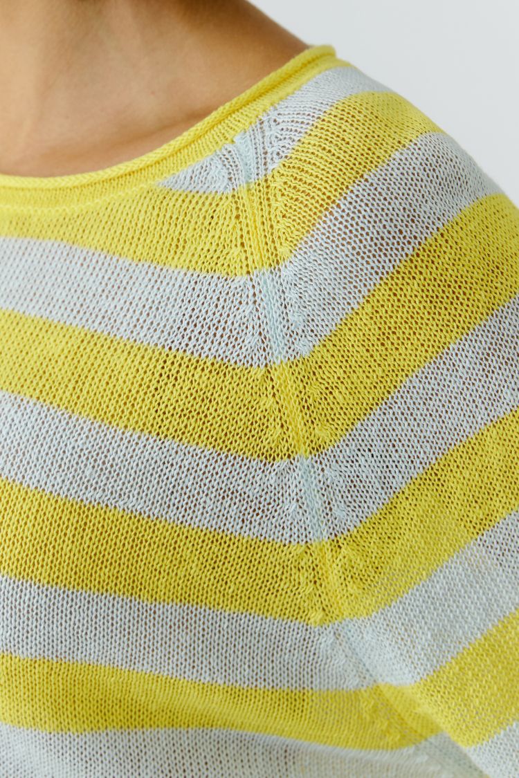 OUI pullover - yellow green stripe