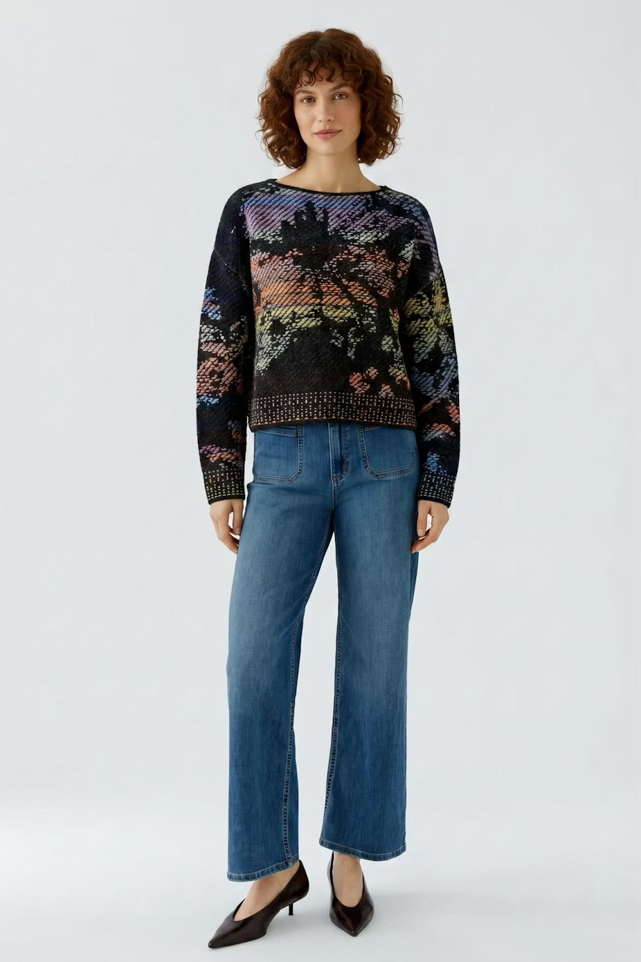Oui pullover - lilac yellow