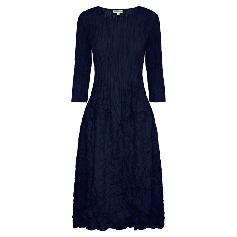 Alquema 3/4 Sleeve Smash Pkt Dress MID