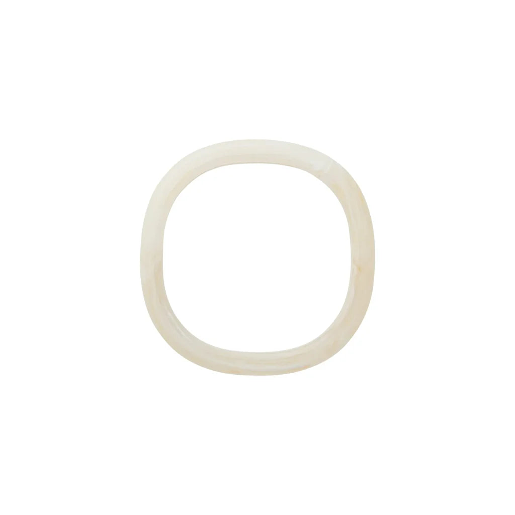 Vanessa Baroni Soft Edge Bangle Pearl Marble
