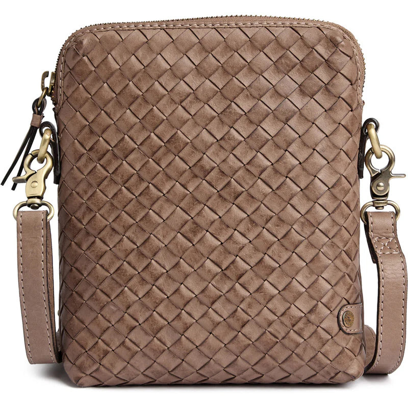 Depeche Handwoven calf leather mobile bag
