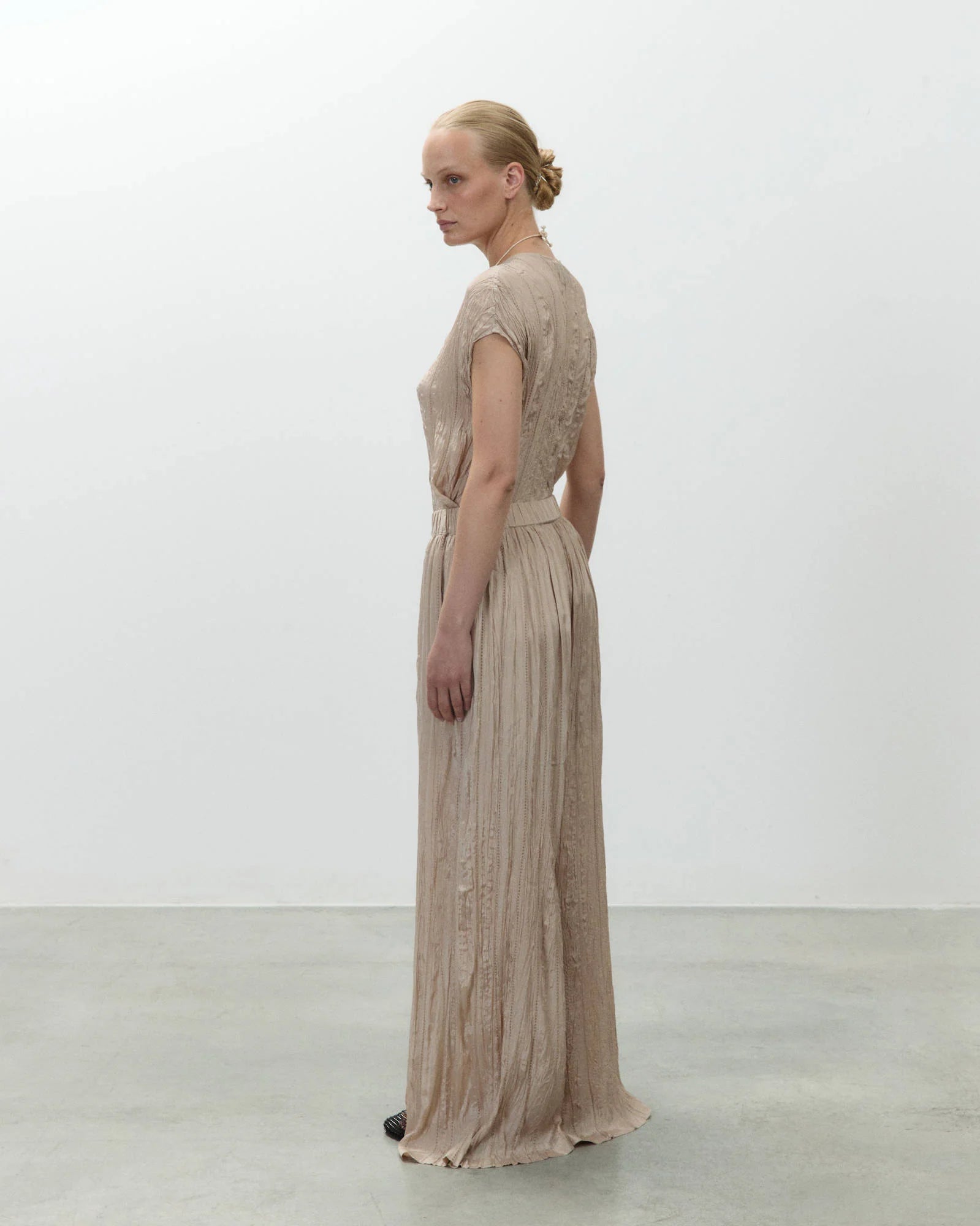 ALYSI WIDE WRINKLE PANTS
