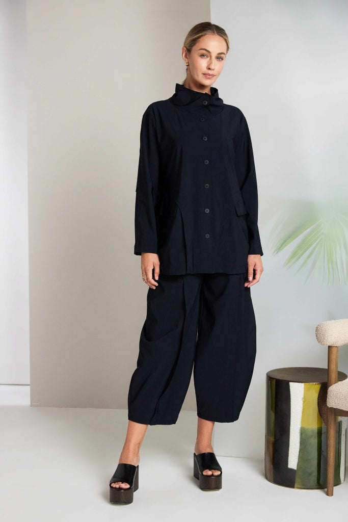 NAYA Balloon Shape Trouser With Curved Panel Front And Pocket Detail