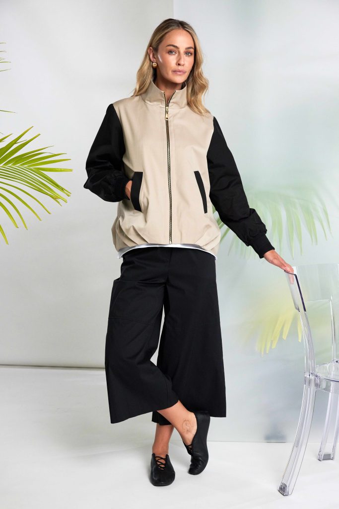 NAYA Crop Wide Leg Trouser With Side Pocket