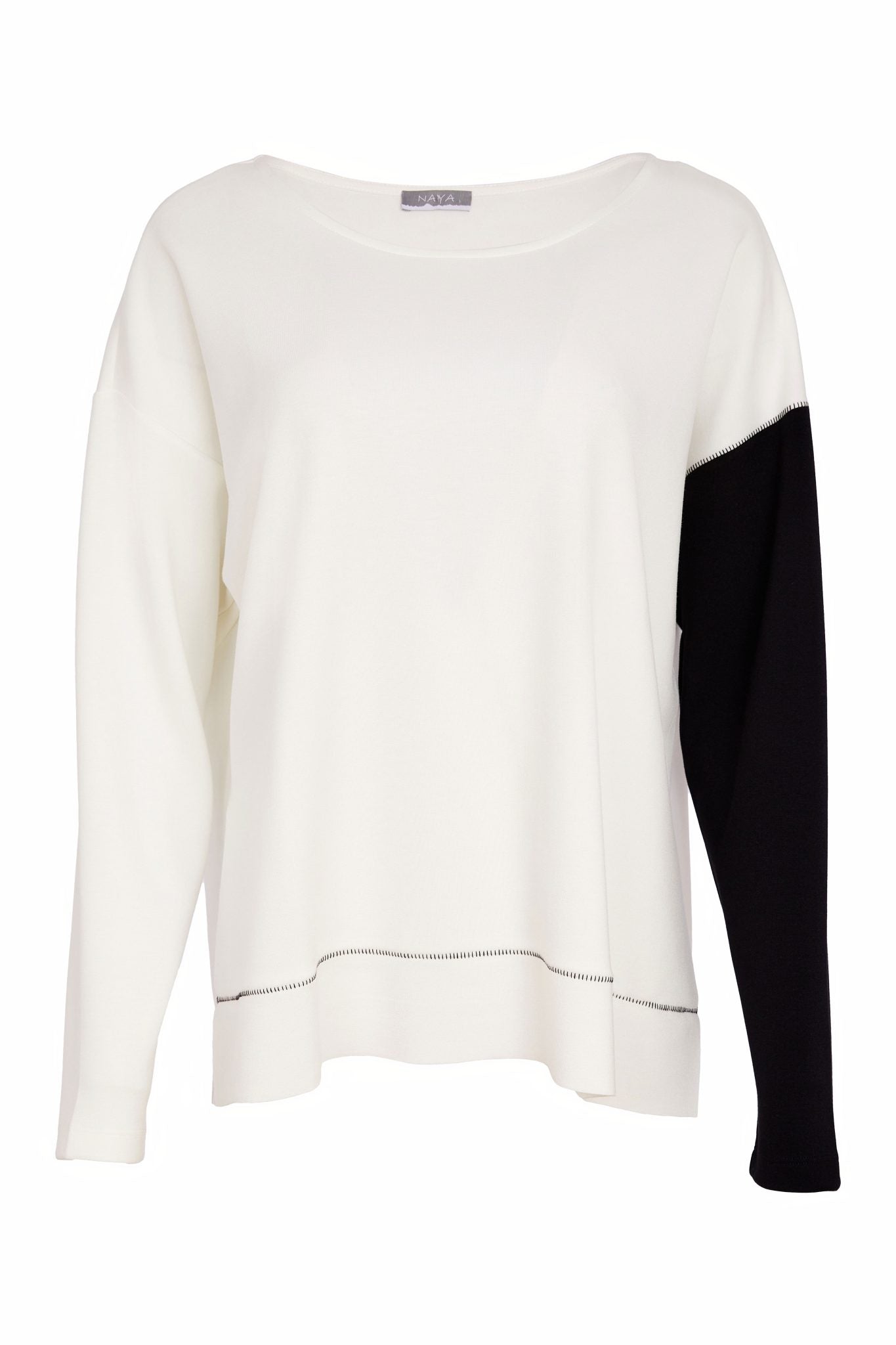 NAYA Sweatshirt With Colour Block Sleeve