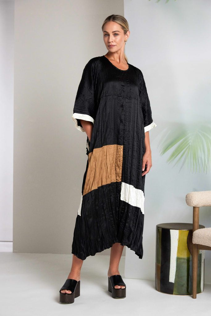 NAYA Crushed Shrug With Contrast Sleeve Band