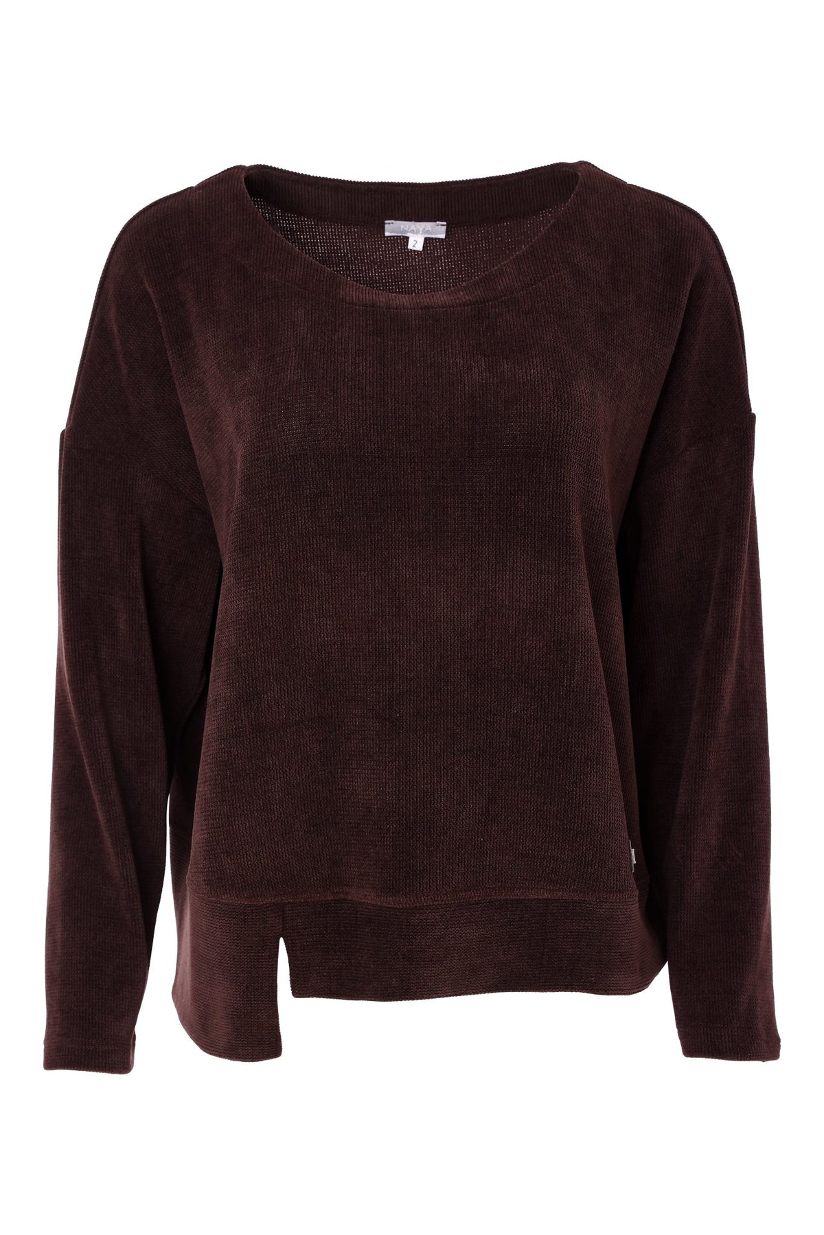 NAYA Ribbed Round Neck Top