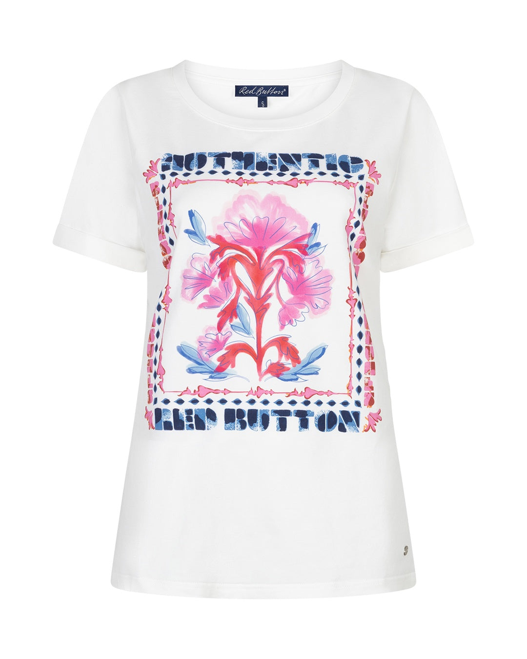 Red Button Tee Temmy Multi Flower
