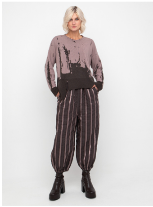 OZAI K NU STRIPED TROUSER