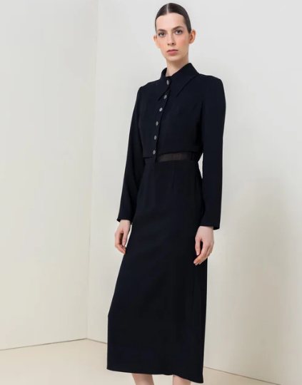 KAMEYA BUTTONED LONG DRESS
