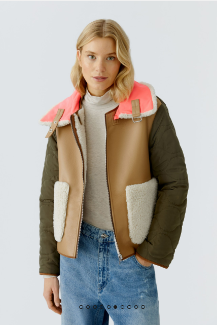 OUI Outdoor jacket - stone green