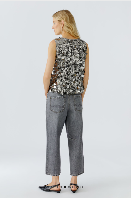 OUI Top - gunmetal