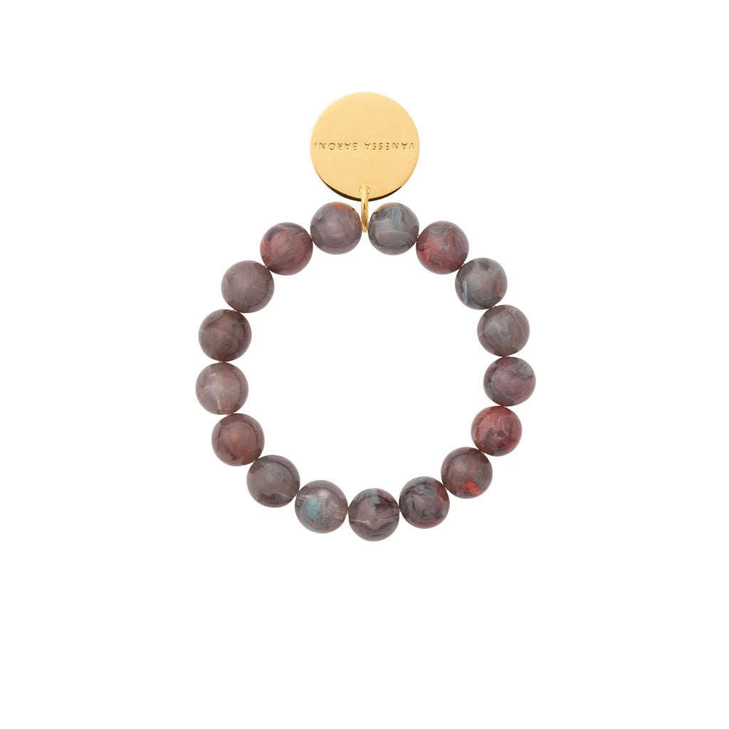 Vanessa Baroni Mini Beads Flex Bracelet ikat marble