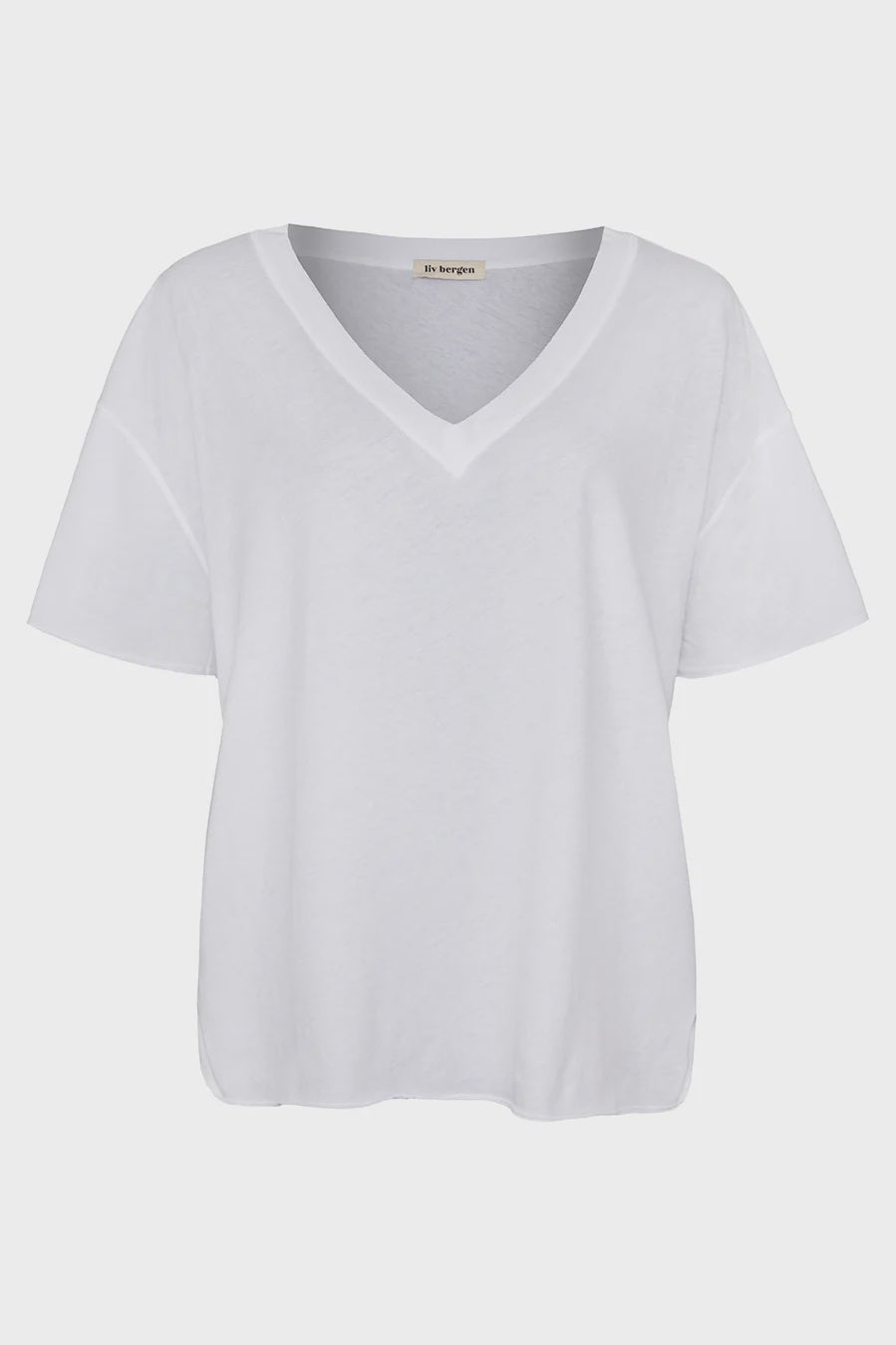 liv bergen T-Shirt Tag in optic white