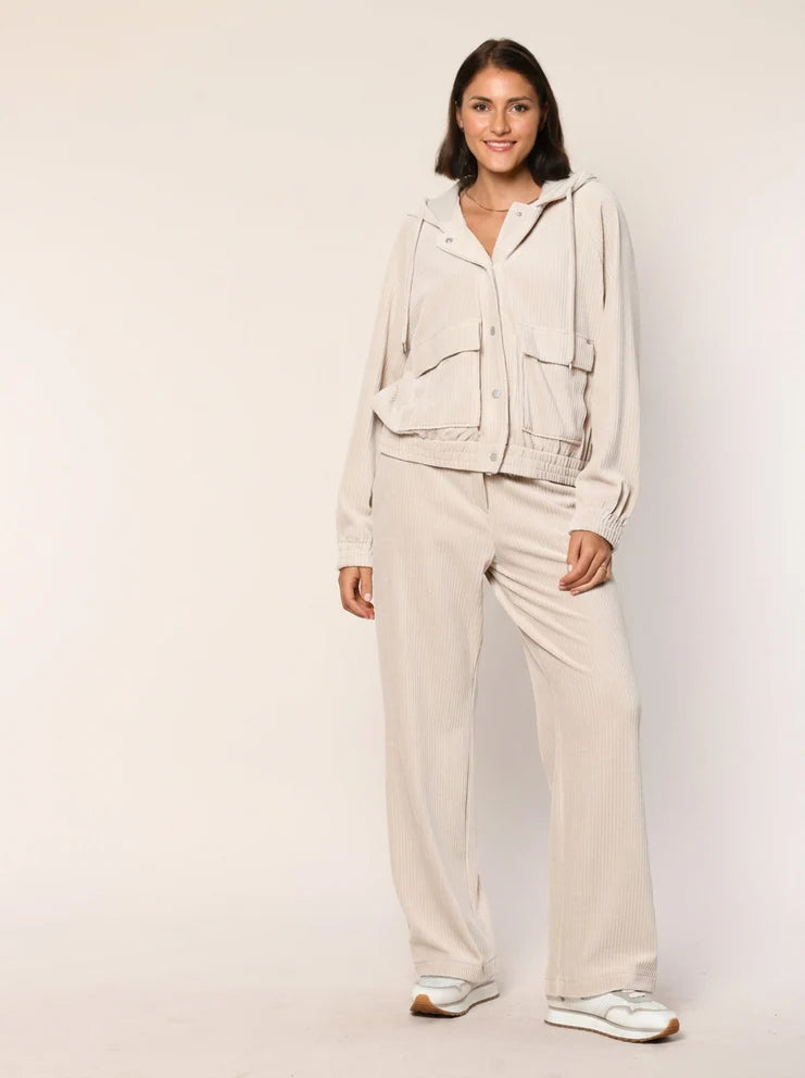 White Label Cotton Jersey Corduroy Pants