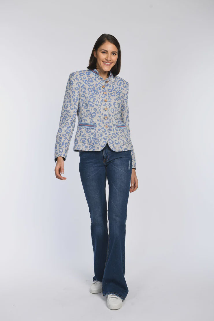 White Label Jacket in Leopard Print