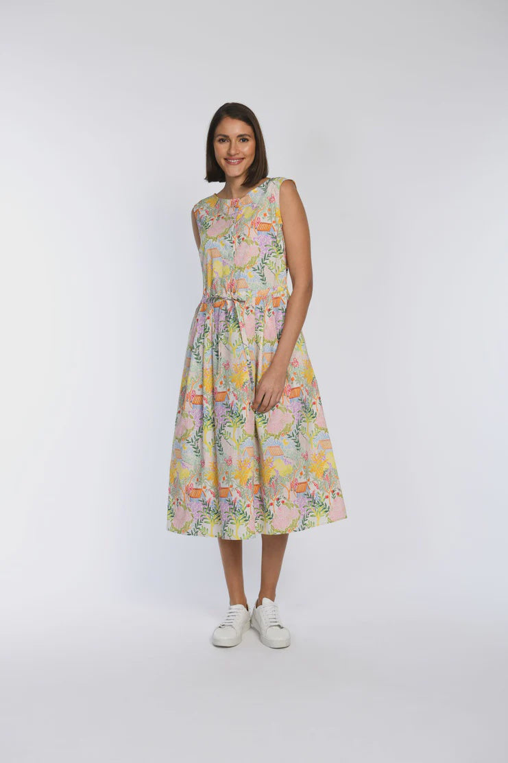 White Label Cotton dress with cheerful print