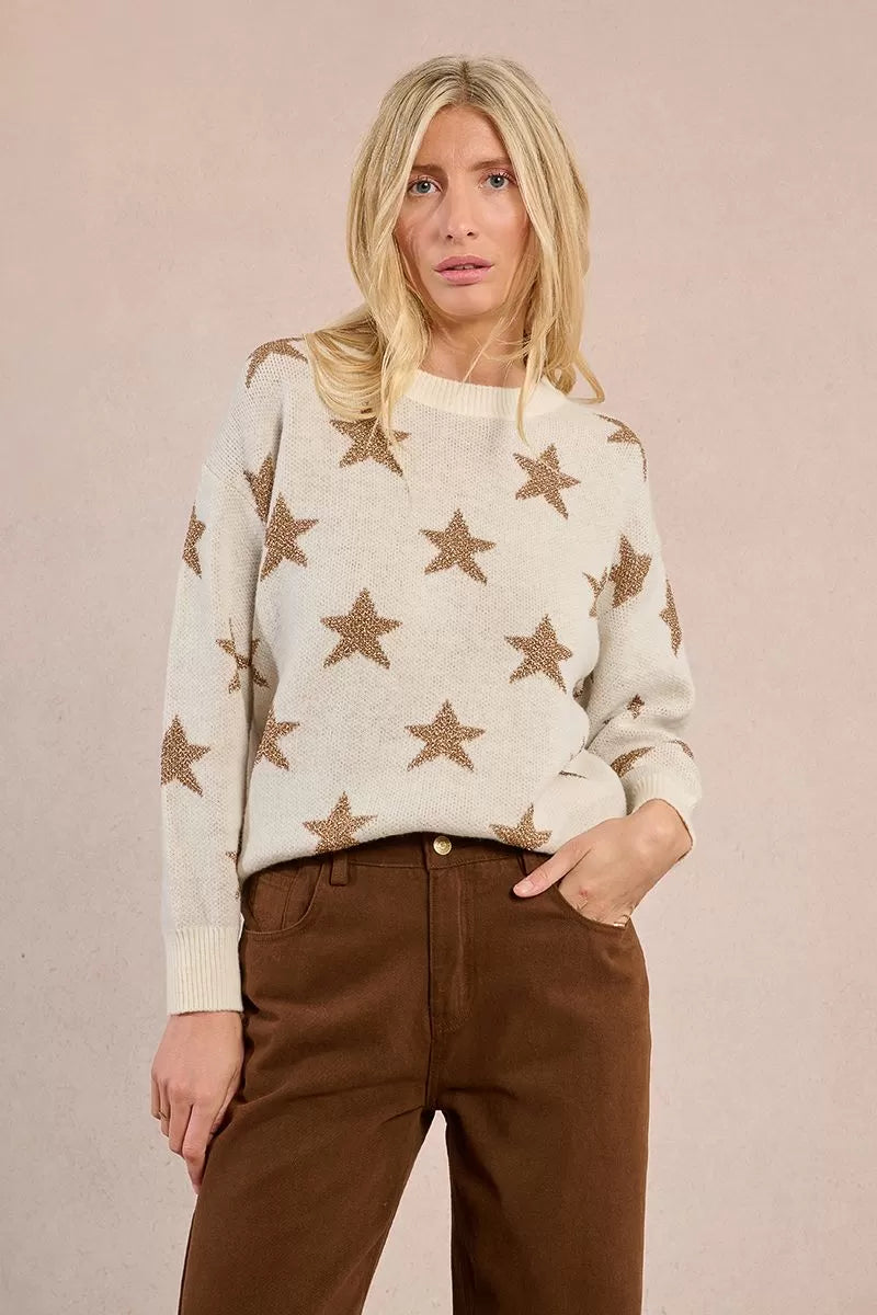 Molly Bracken Knitted sweater, glittery stars