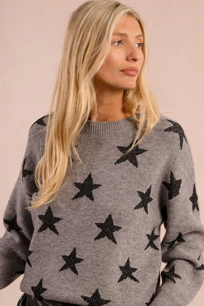 Molly Bracken Knitted sweater, glittery stars