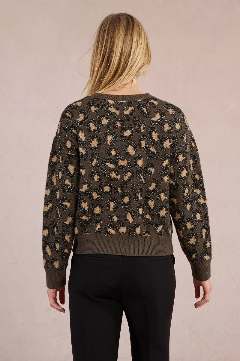 Molly Bracken Knitted sweater, leopard print