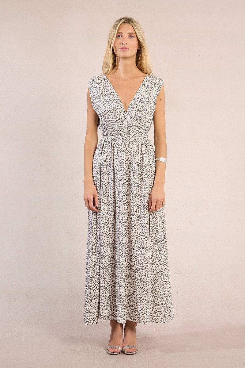 Molly Bracken Leopard print maxi dress