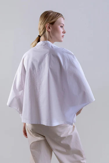 Psophia BAROQUE RUFFLE POPLIN SHIRT