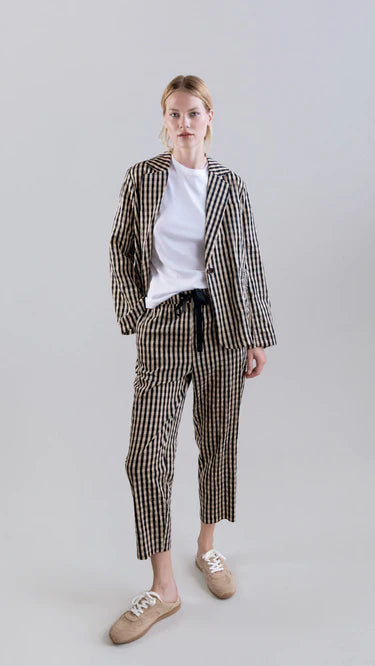 Psophia MINI GINGHAM OVERSHIRT BLAZER