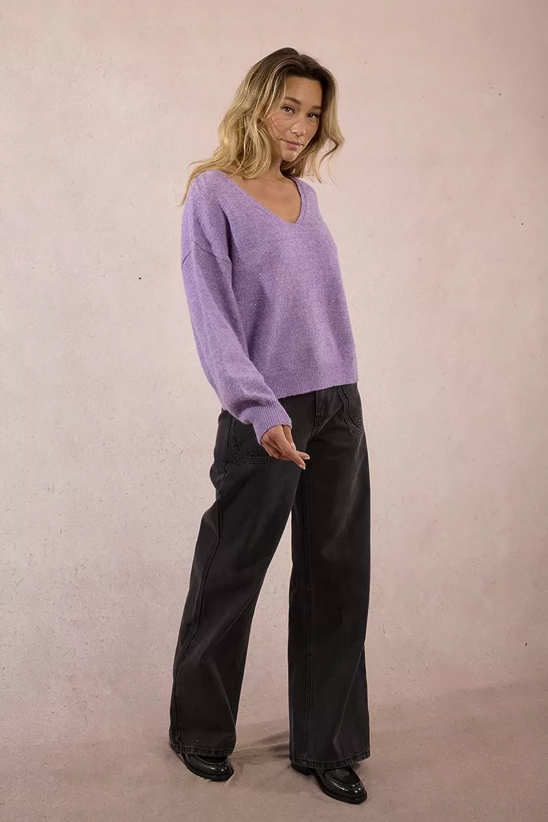 Molly Bracken Sequined oversized sweater