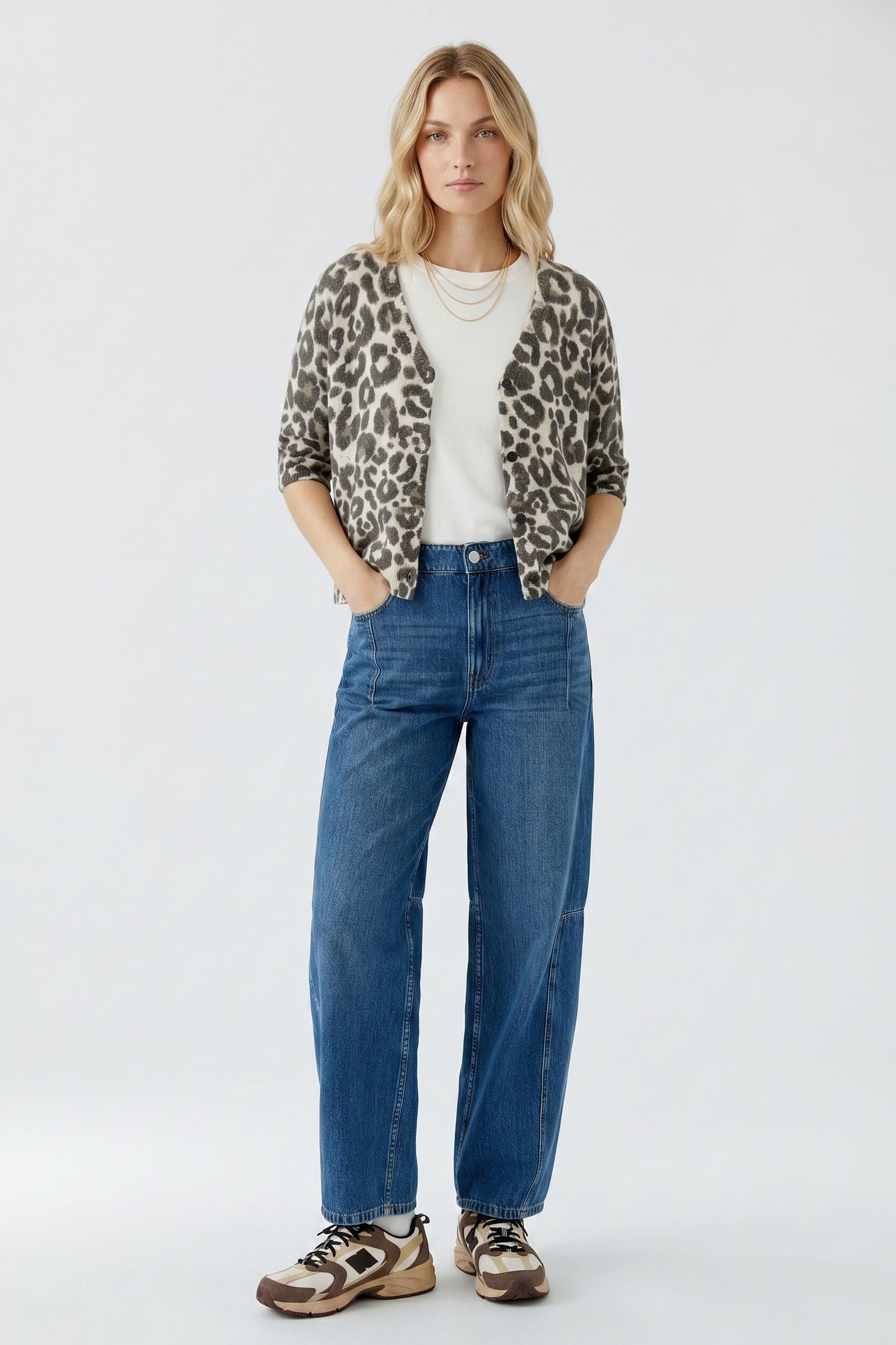 OUI Knit jacket - lightstone taupe