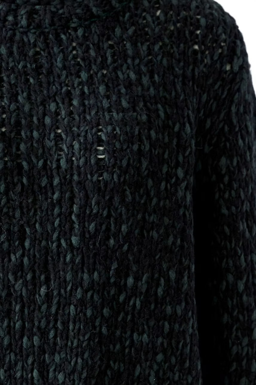 OUI Pullover - black green